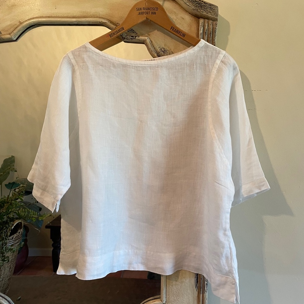 Fog Linen Works ~ Short Sleeve Top